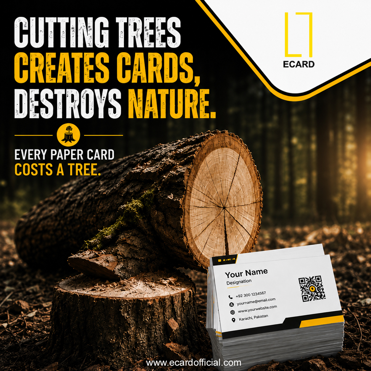 Every Paper Card Costs a Tree